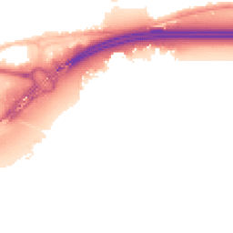 Night-time road noise heatmap for SS13 3DJ