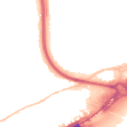 Night-time road noise heatmap for SS13 3DZ