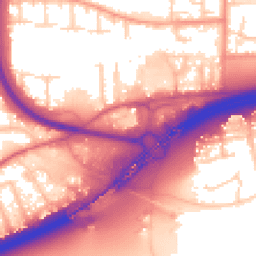 Daytime road noise heatmap for SS13 3EZ