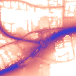 Daytime road noise heatmap for SS13 3FB