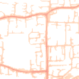 Daytime road noise heatmap for SS13 3JP
