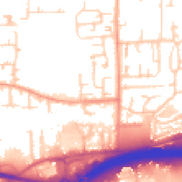 Daytime road noise heatmap for SS13 3RN