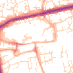 Daytime road noise heatmap for SS14 1AE