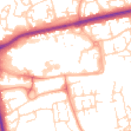 Daytime road noise heatmap for SS14 1AF