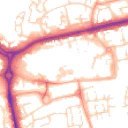 Daytime road noise heatmap for SS14 1BX