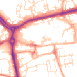 Daytime road noise heatmap for SS14 1DE