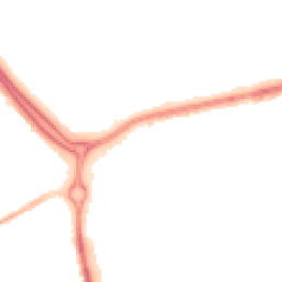 Night-time road noise heatmap for SS14 1DX