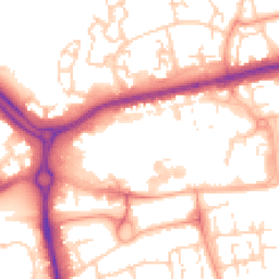 Daytime road noise heatmap for SS14 1EA