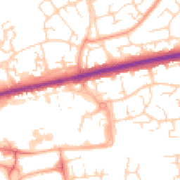 Daytime road noise heatmap for SS14 1FS