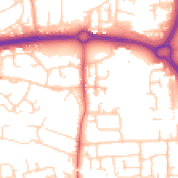 Daytime road noise heatmap for SS14 1GF
