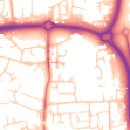 Daytime road noise heatmap for SS14 1GG