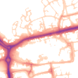 Daytime road noise heatmap for SS14 1GQ