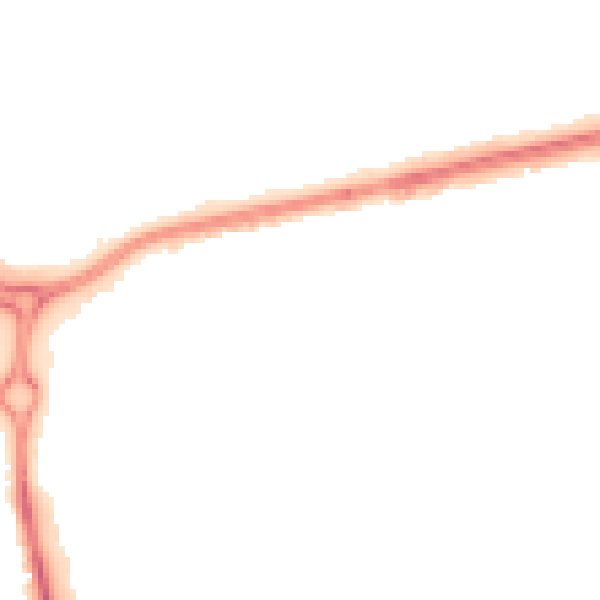Night-time road noise heatmap for SS14 1HY