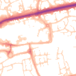 Daytime road noise heatmap for SS14 1JJ