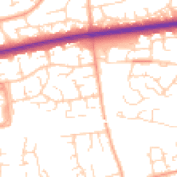 Daytime road noise heatmap for SS14 1NF
