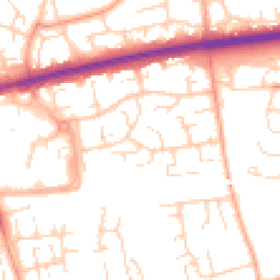 Daytime road noise heatmap for SS14 1NP