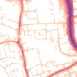 Daytime road noise heatmap for SS14 1SP