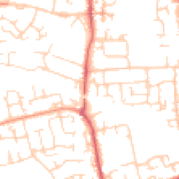 Daytime road noise heatmap for SS14 1SU