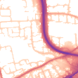 Daytime road noise heatmap for SS14 1TW