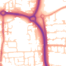Daytime road noise heatmap for SS14 1UL