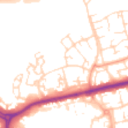 Daytime road noise heatmap for SS14 2DG