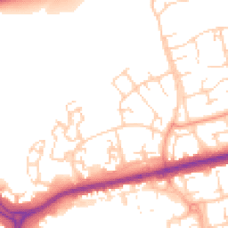 Daytime road noise heatmap for SS14 2DQ