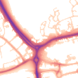 Daytime road noise heatmap for SS14 2FA