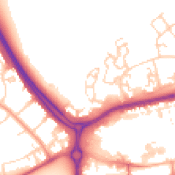 Daytime road noise heatmap for SS14 2FT
