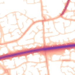 Daytime road noise heatmap for SS14 2NF