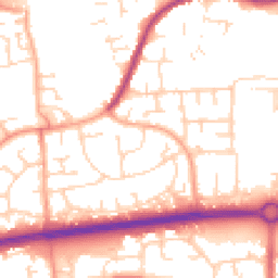 Daytime road noise heatmap for SS14 2QG