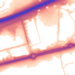 Daytime road noise heatmap for SS14 3BS