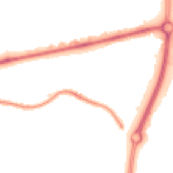 Night-time road noise heatmap for SS14 3LR