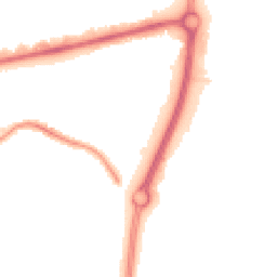 Night-time road noise heatmap for SS14 3NE