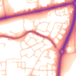 Daytime road noise heatmap for SS14 3PJ