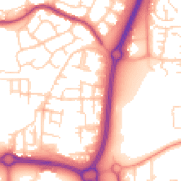 Daytime road noise heatmap for SS14 3QR