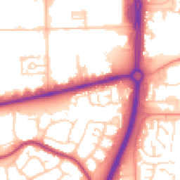 Daytime road noise heatmap for SS14 3QX