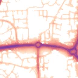 Daytime road noise heatmap for SS14 3SB