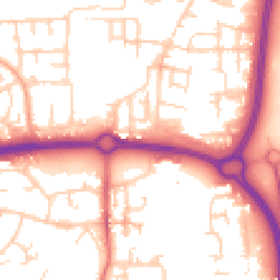 Daytime road noise heatmap for SS14 3SN