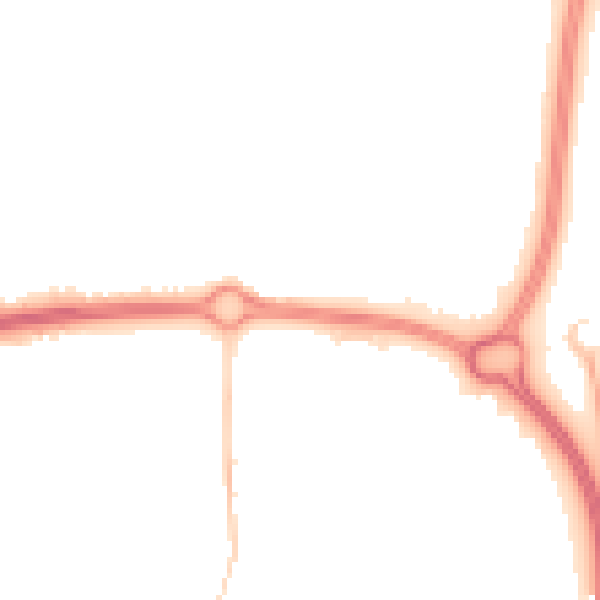 Night-time road noise heatmap for SS14 3SN