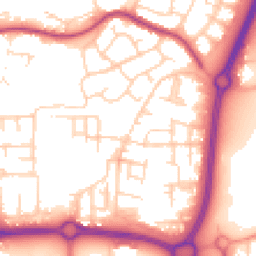 Daytime road noise heatmap for SS14 3SQ