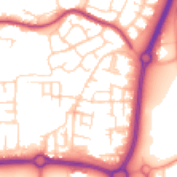 Daytime road noise heatmap for SS14 3TB