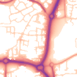 Daytime road noise heatmap for SS14 3TF
