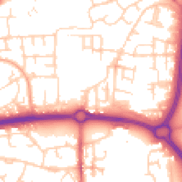 Daytime road noise heatmap for SS14 3TH