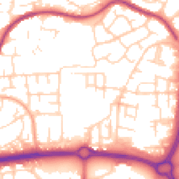 Daytime road noise heatmap for SS14 3UB