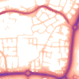 Daytime road noise heatmap for SS14 3UE