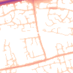 Daytime road noise heatmap for SS16 4AL