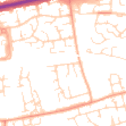 Daytime road noise heatmap for SS16 4AR