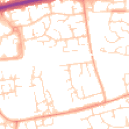 Daytime road noise heatmap for SS16 4AS