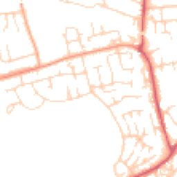 Daytime road noise heatmap for SS16 4DE