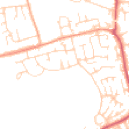 Daytime road noise heatmap for SS16 4DJ